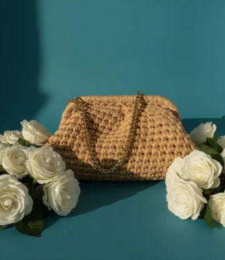 ZD Small Razzle Dazzle Clutch in Rainbow Beige