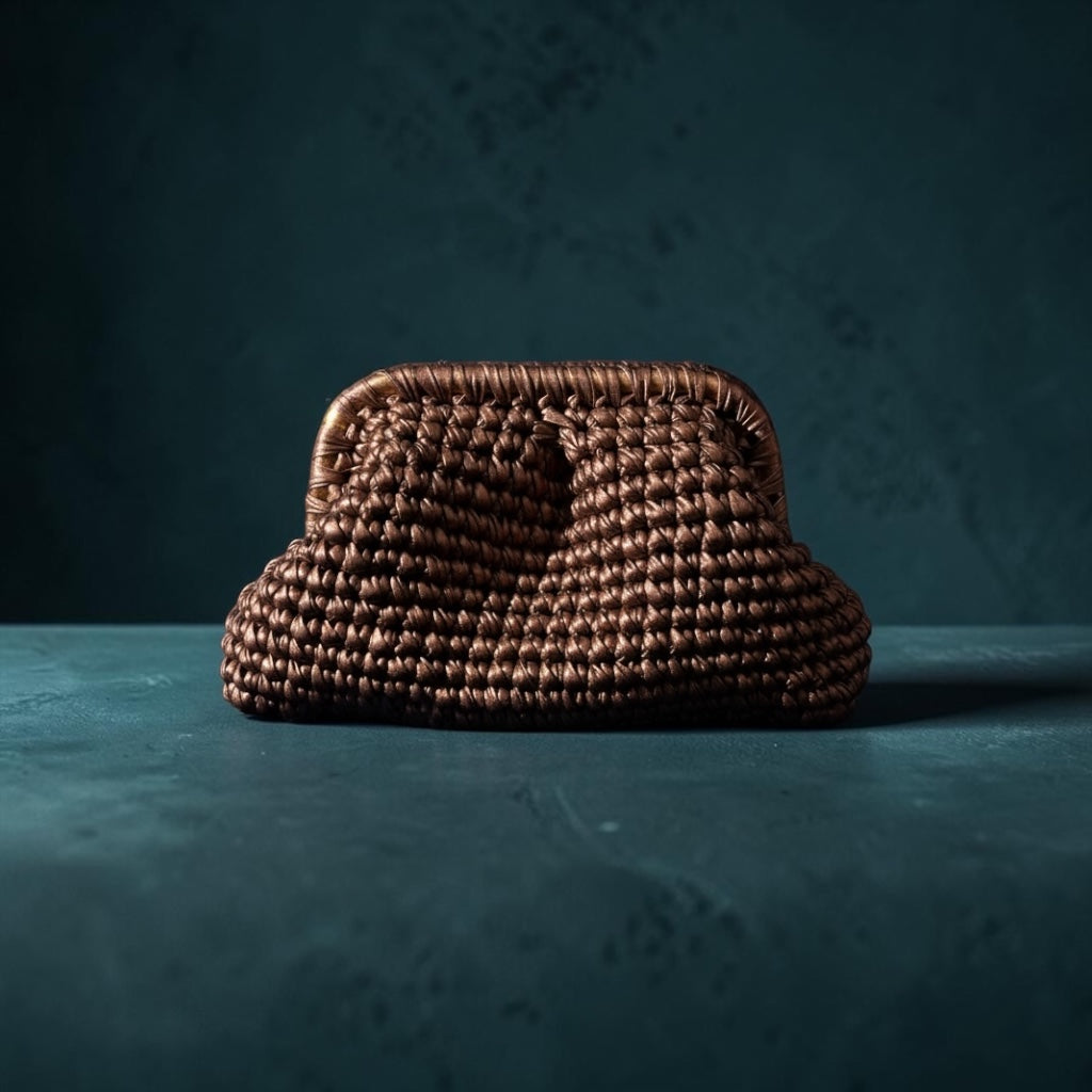ZD Small Razzle Dazzle Clutch in Copper