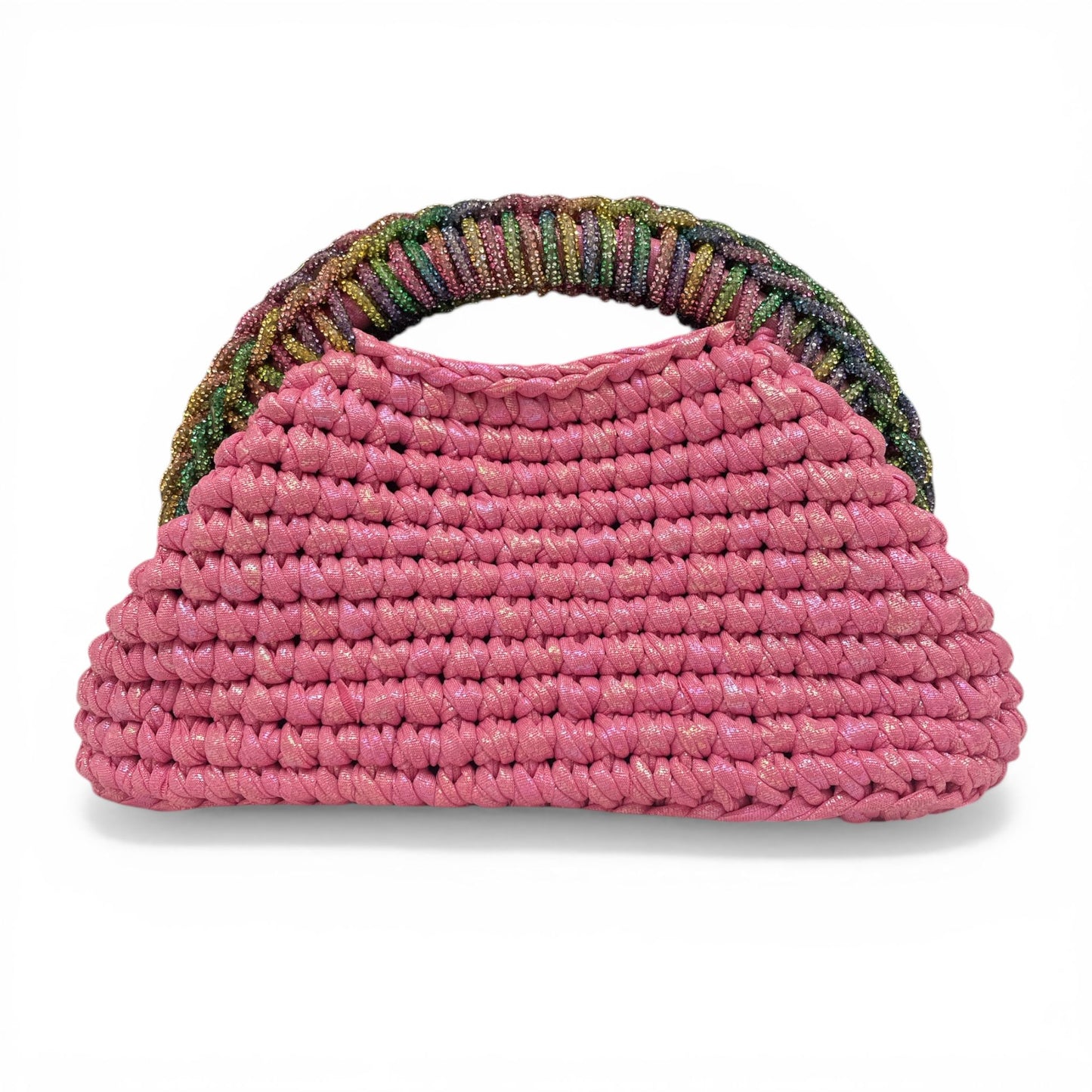 ZD Raseel Pink With Rainbow Rhinestone