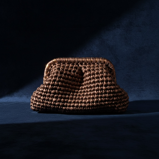 ZD Small Razzle Dazzle Clutch in Copper