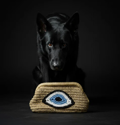 ZD Nazar Batua Clutch in Beige
