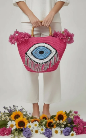 ZD Evil Eye Tote Pink
