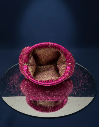 ZD Lumière Dome Pink Clutch