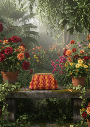 ZD Raffia Multicoloured Two Toned Clutch