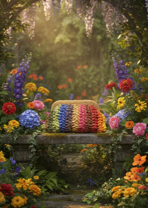 ZD Raffia Multicoloured Clutch