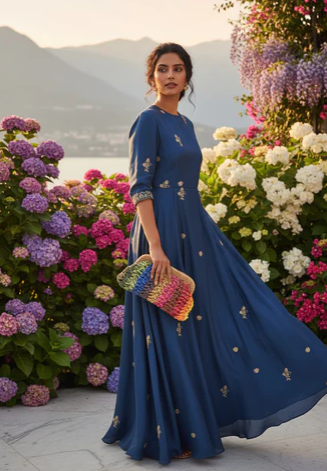 ZD Raffia Multicoloured Clutch