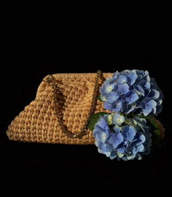 ZD Small Razzle Dazzle Clutch in Rainbow Beige