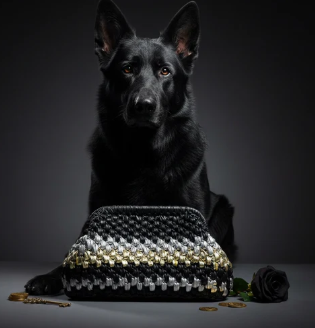 ZD Black, Gold and Silver Noir Metallique