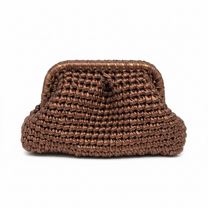 ZD Small Razzle Dazzle Clutch in Copper