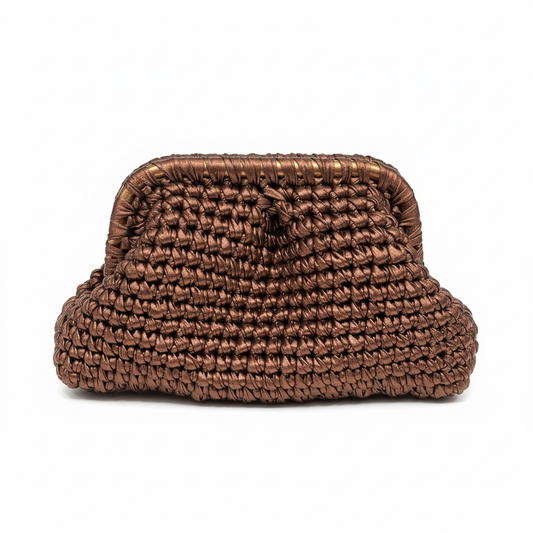 ZD Small Razzle Dazzle Clutch in Copper