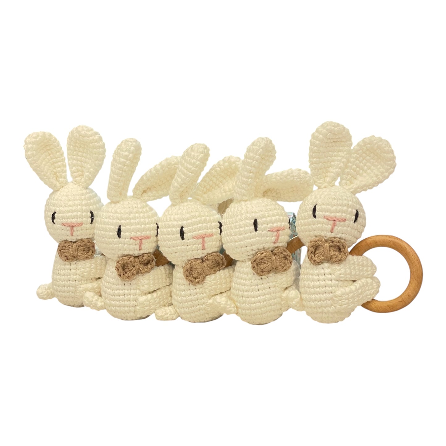 ZD Crochet Rattle Bunny -Handmade with love