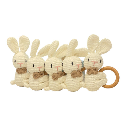 ZD Crochet Rattle Bunny -Handmade with love