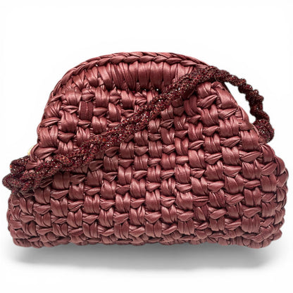 ZD Resh Mini in Plum Wine with Rhinestone wristlet