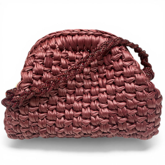 ZD Resh Mini in Plum Wine with Rhinestone wristlet
