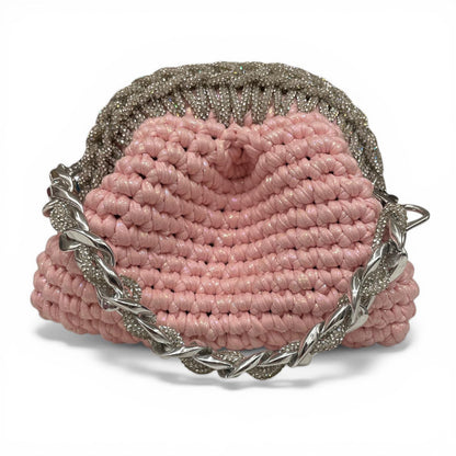 ZD Mini Resh in Baby Pink With Silver Rhinestone