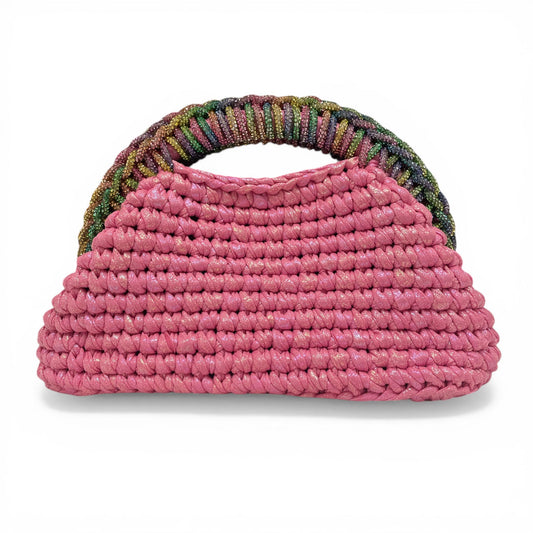 ZD Raseel Pink With Rainbow Rhinestone