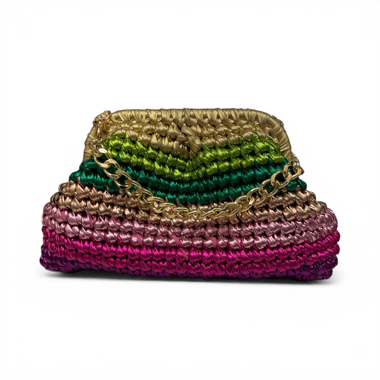 ZD Small Razzle Dazzle Clutch in Multicolor-Six Tones
