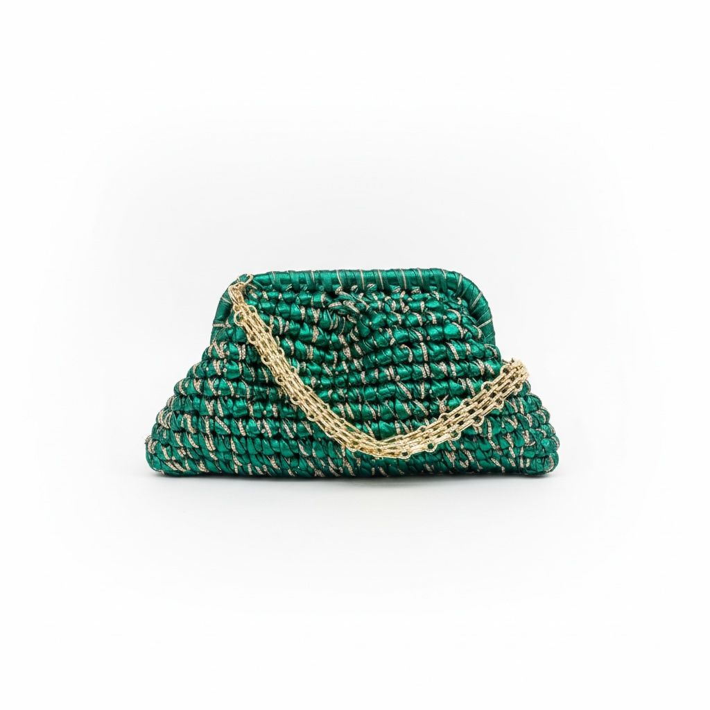 ZD Small Razzle Dazzle Emerald Green with Gold cord