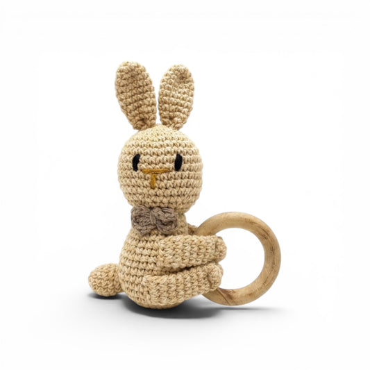 ZD Crochet Rattle Bunny -Handmade with love