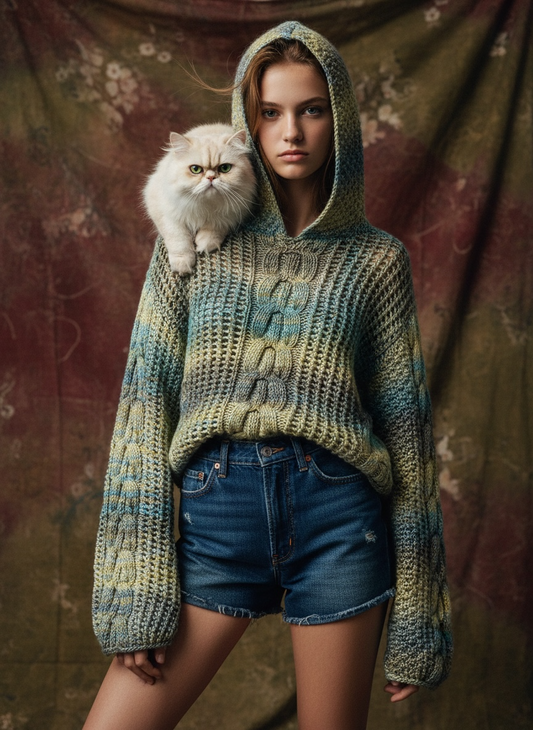 The ZD Crop Hoodie In Lemon